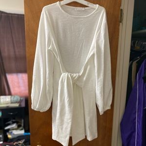White cotton dress NWT